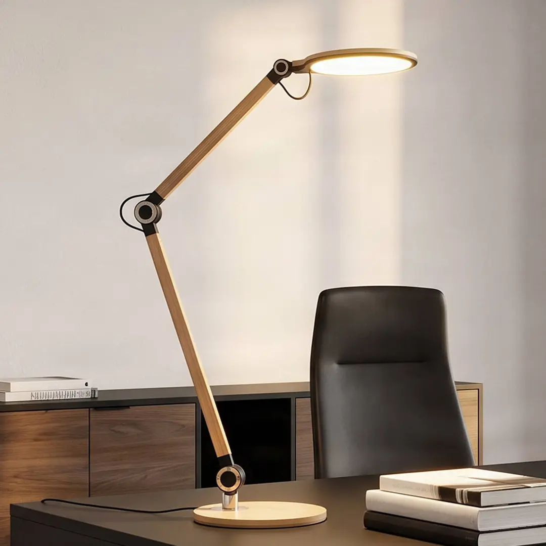 Lindby LED-Tischleuchte Nyxaris, gold, Metall, CCT, 50 cm