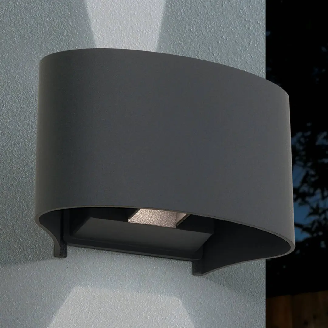 Orion LED-Außenwandleuchte Greta, up/down, anthrazit
