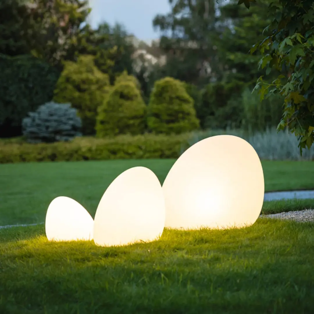 Nowodvorski Lighting Außenleuchte Stone M, 50 x 50 cm, weiß, Kunststoff, IP44
