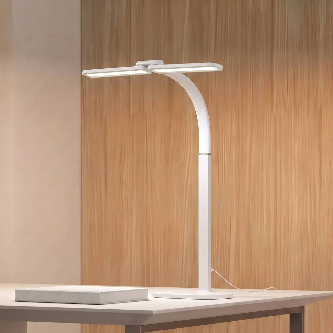 Arcchio LED-Schreibtischleuchte Fynnon, weiß, CCT, dimmbar