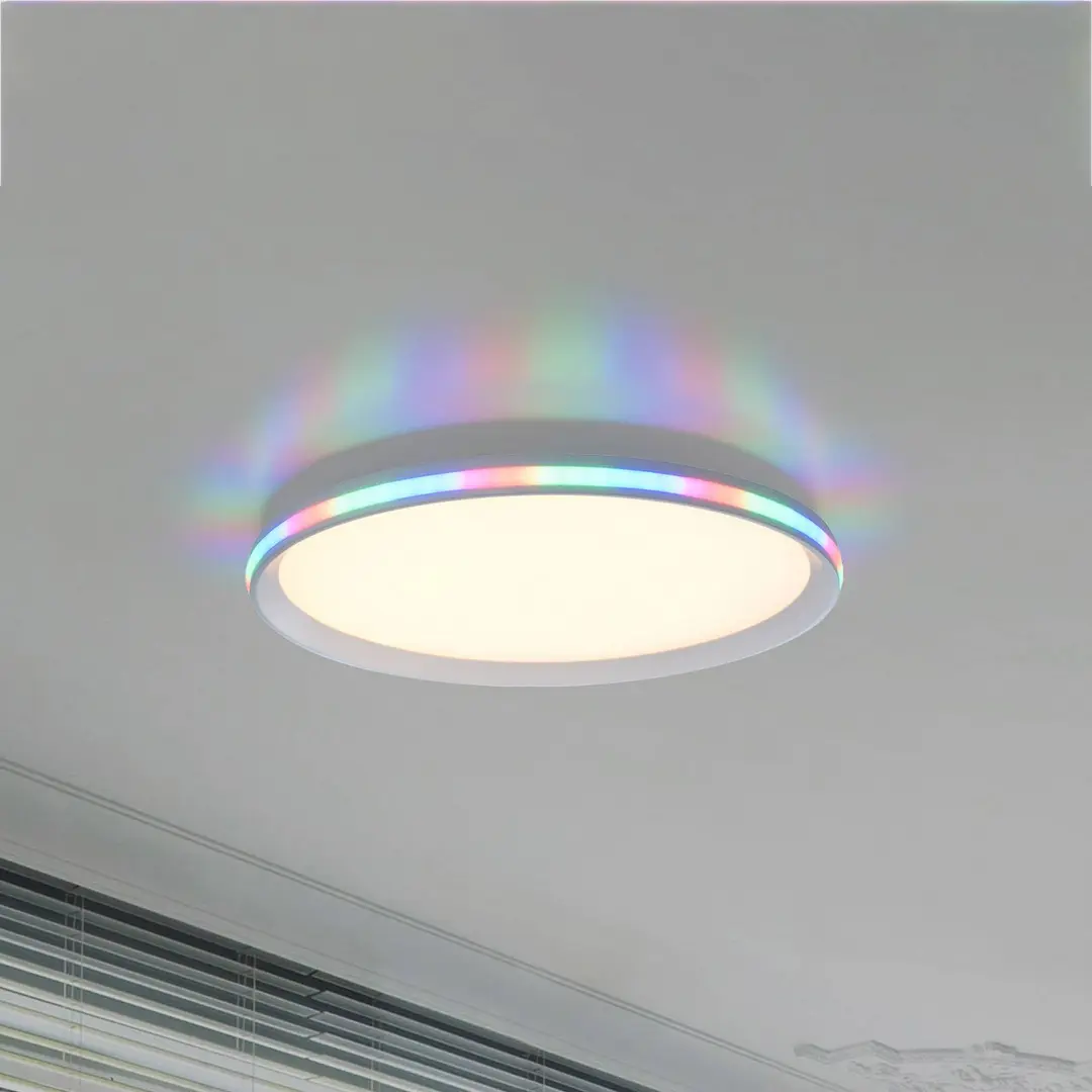 JUST LIGHT. GmbH Fernbedienbare LED-Deckenlampe Galactica RGB/CCT
