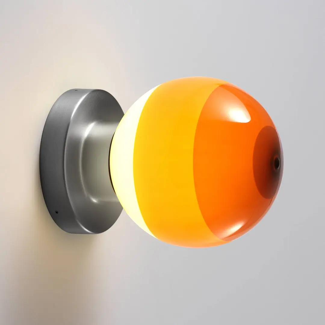 MARSET LED-Wandlampe Dipping Light A2, orange/grau