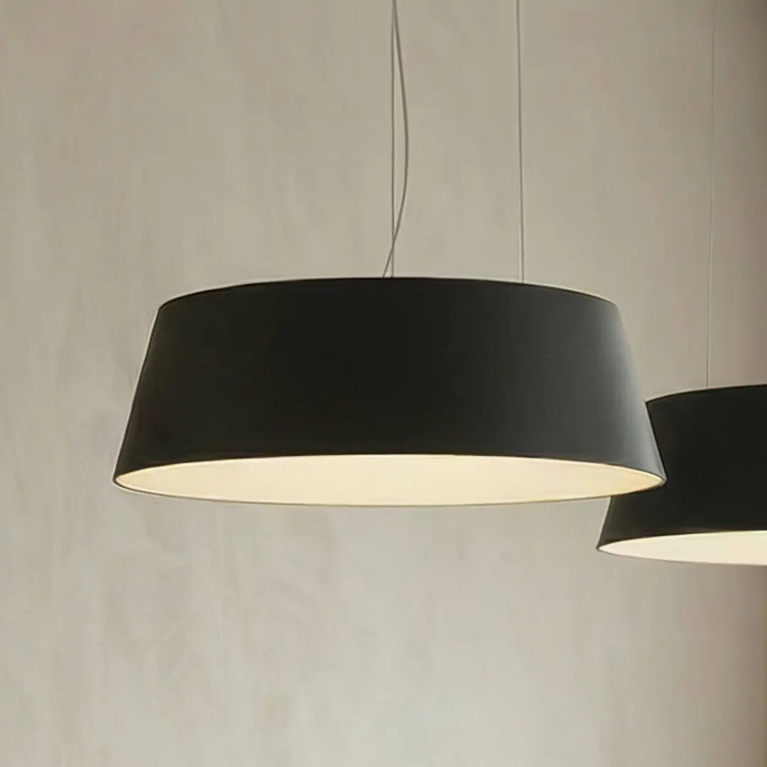 Lucande LED-Hängeleuchte Belsar, schwarz, Aluminium, CCT