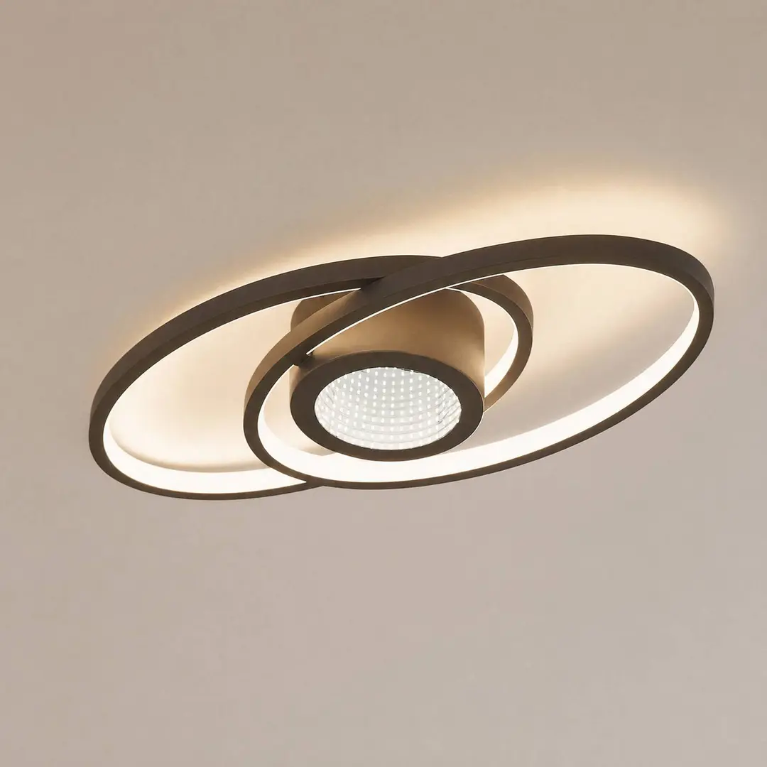 Lindby LED-Deckenlampe Thalina, 60cm, dim., Infinity Tunnel