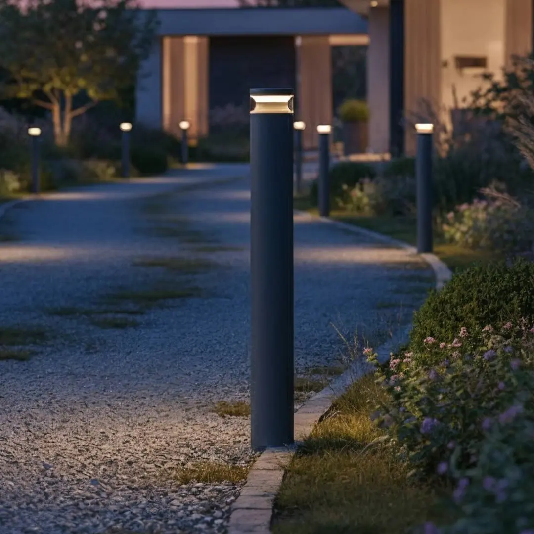 Ideal Lux LED-Wegeleuchte Boeing, Höhe 100 cm, anthrazit