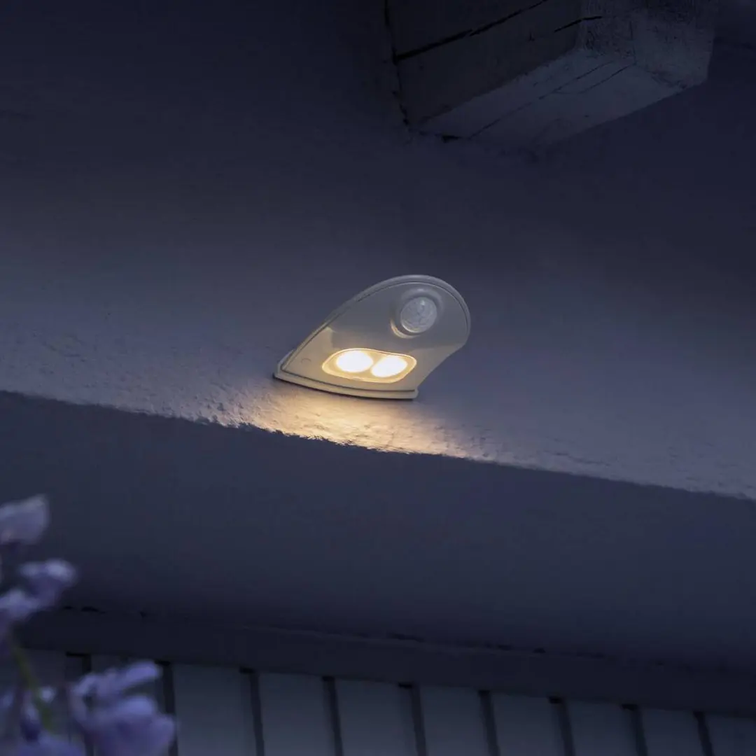 OSRAM LED-Außenwandlampe DOORLED DOWN, weiß, Sensor Batterie