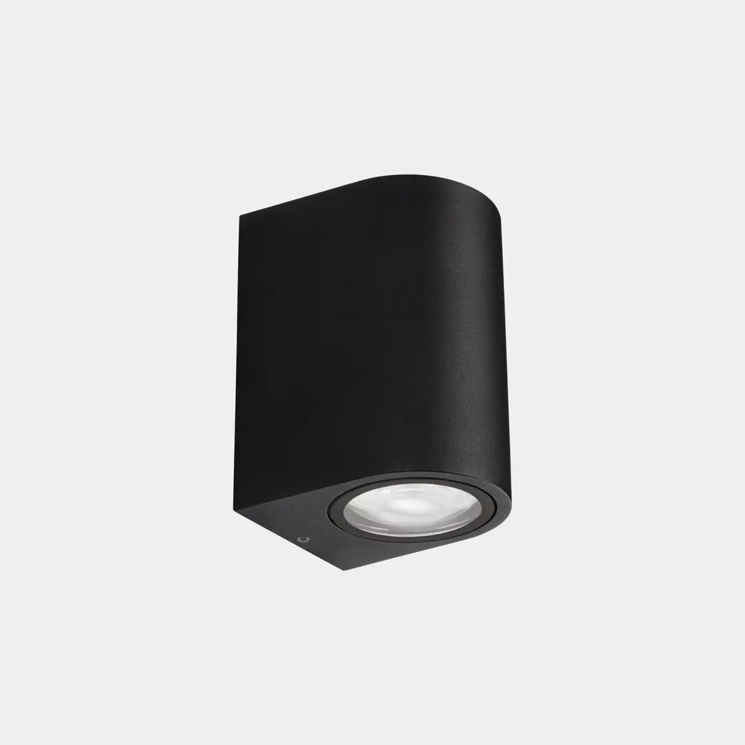 LEDS-C4 Außenwandlampe Eko Single, schwarz, Breite 7 cm, Alu