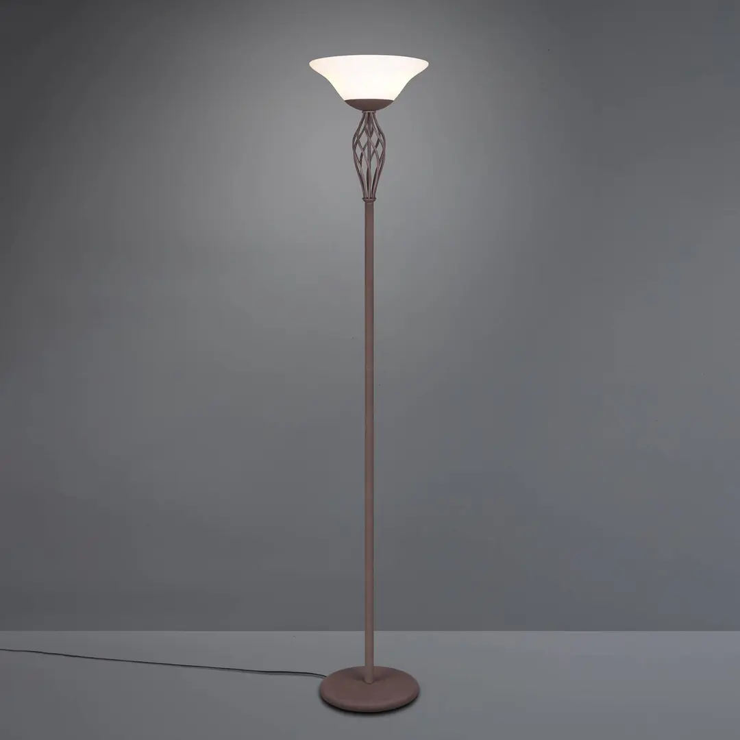 Trio Lighting Stehleuchte Rustica mit Fußschalter, rost