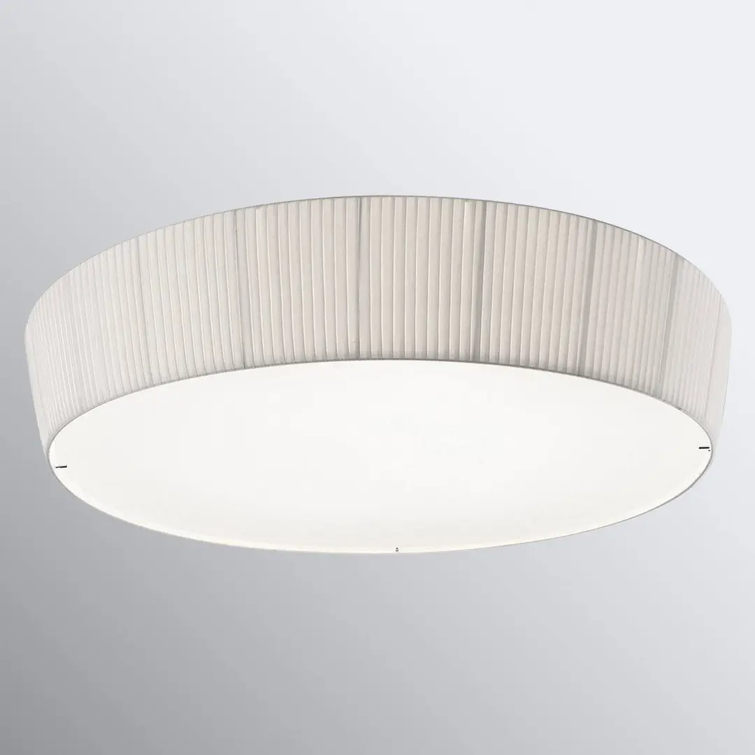 Bover Plafonet 95 - Textil-Deckenlampe, Band weiß