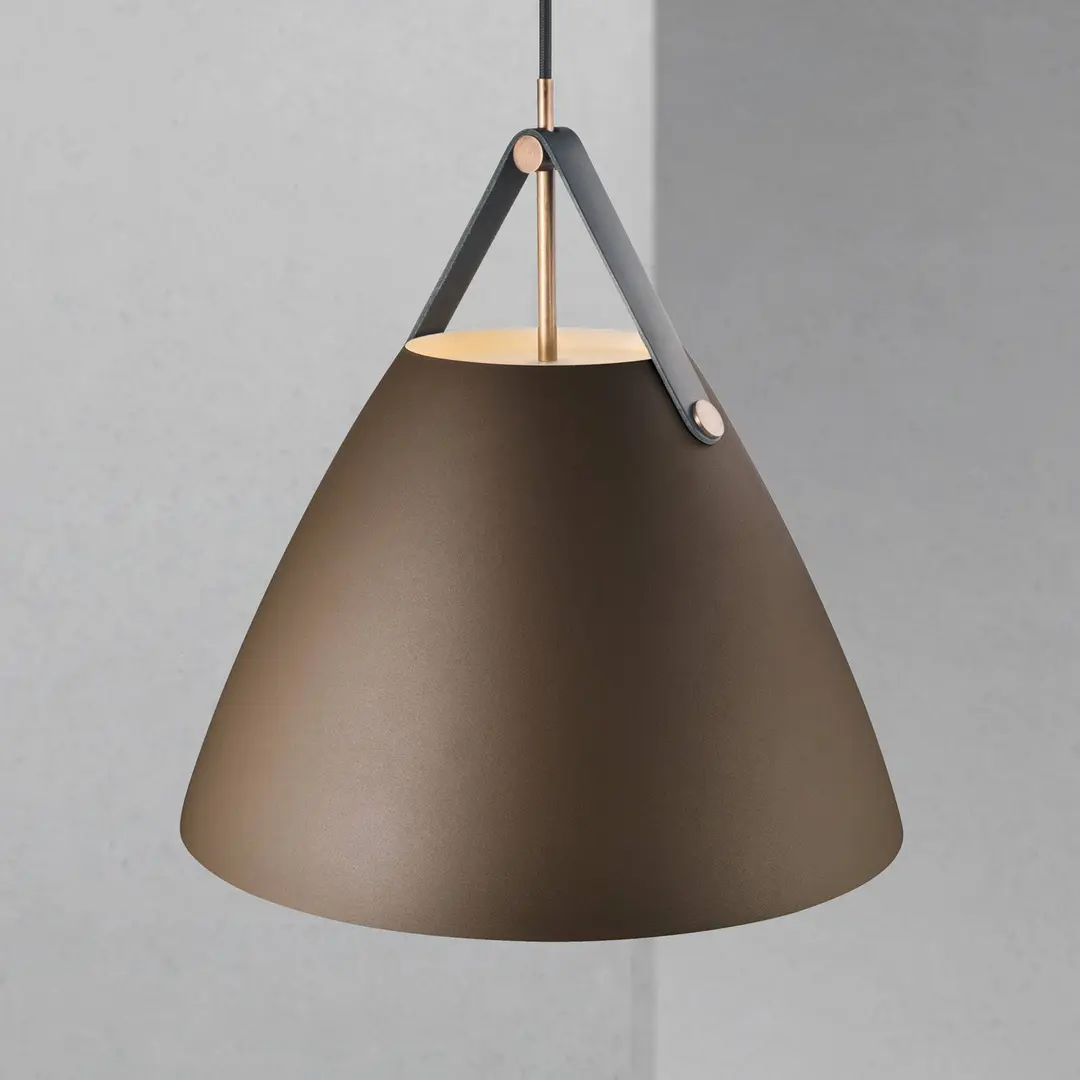 DFTP by Nordlux Hängeleuchte Strap mit Metallschirm beige, 36 cm