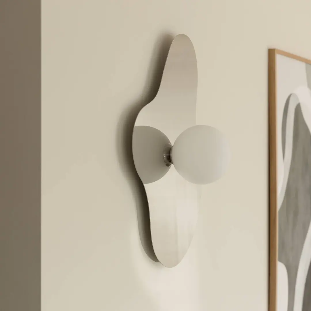 Globen Lighting Wandleuchte ILLUSION, chrom, Glas, 60 cm
