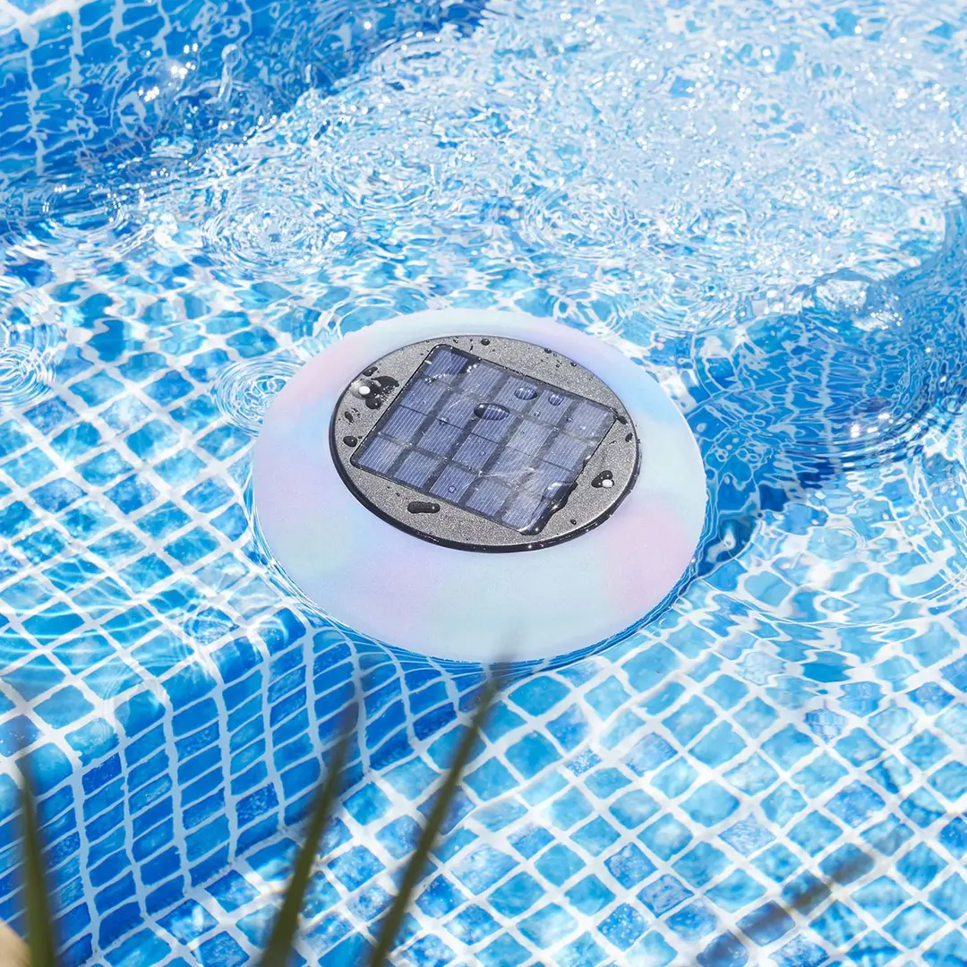 STAR TRADING LED-Solar-Poollicht Pool Light multicolor warmweiß