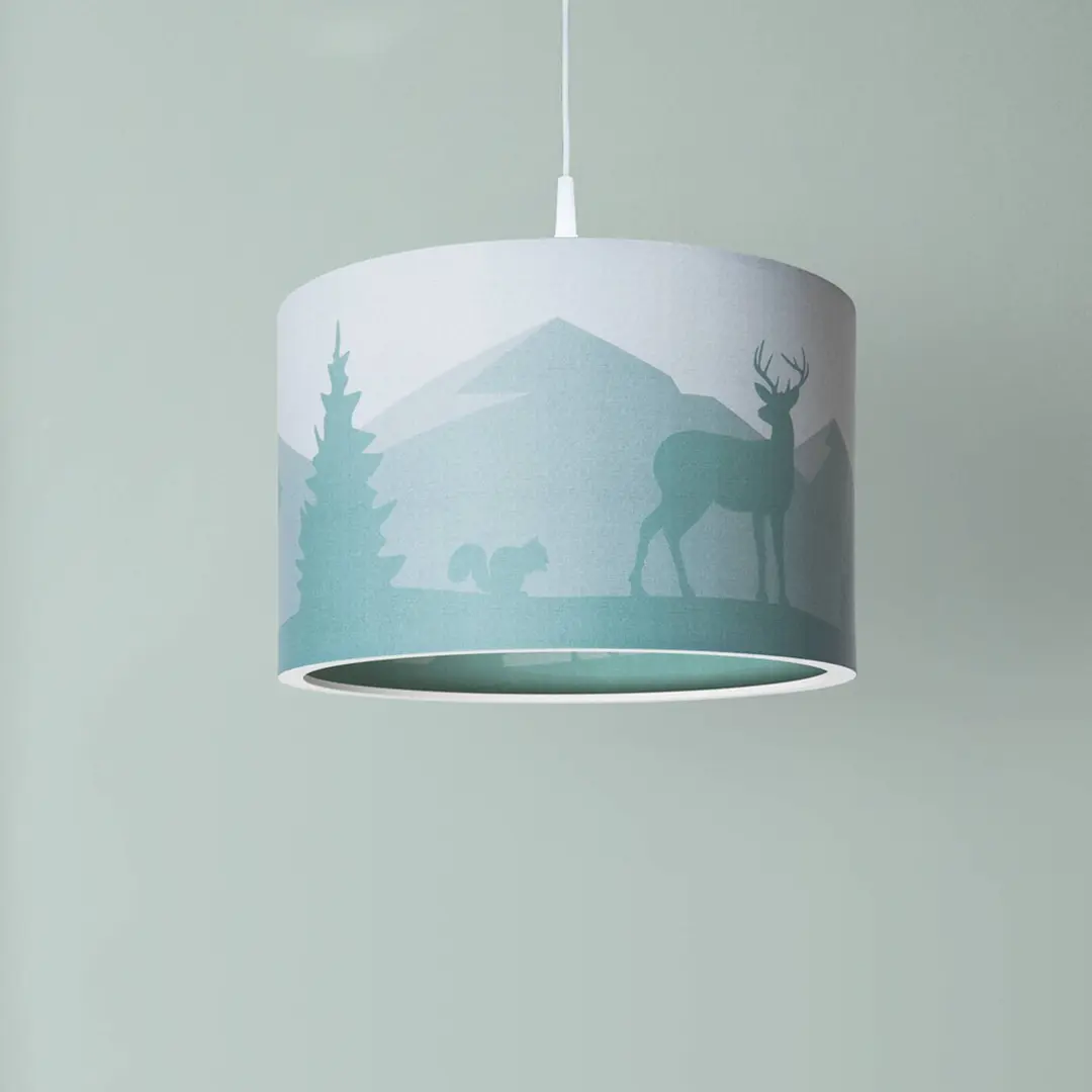 Elobra Hängeleuchte 25/40 Scandi Wald, Ø 38 cm, grün, 1-flammig