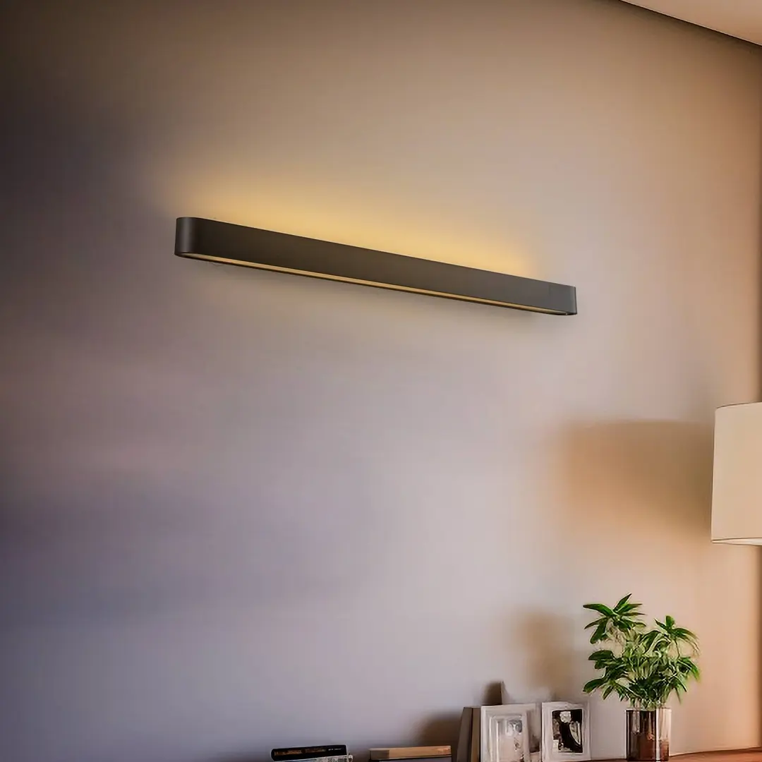 Nowodvorski Lighting Wandleuchte Soft, Breite 90 cm, graphit, Aluminium, G13