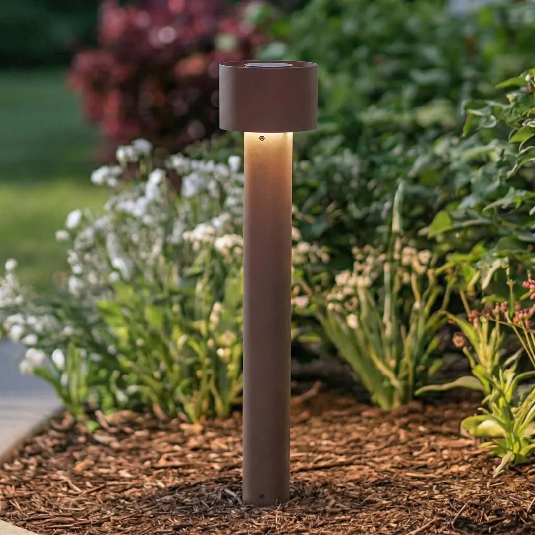 Arcchio LED-Wegeleuchte Milten, 65 cm, Rost, IP65