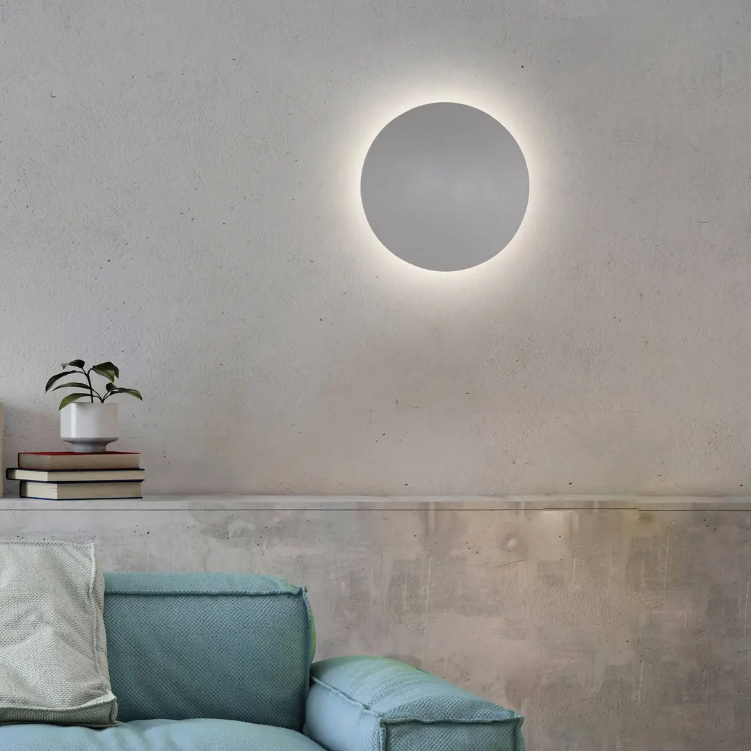 PAUL NEUHAUS LED-Wandleuchte Akku Puntua Ø 25 cm grau