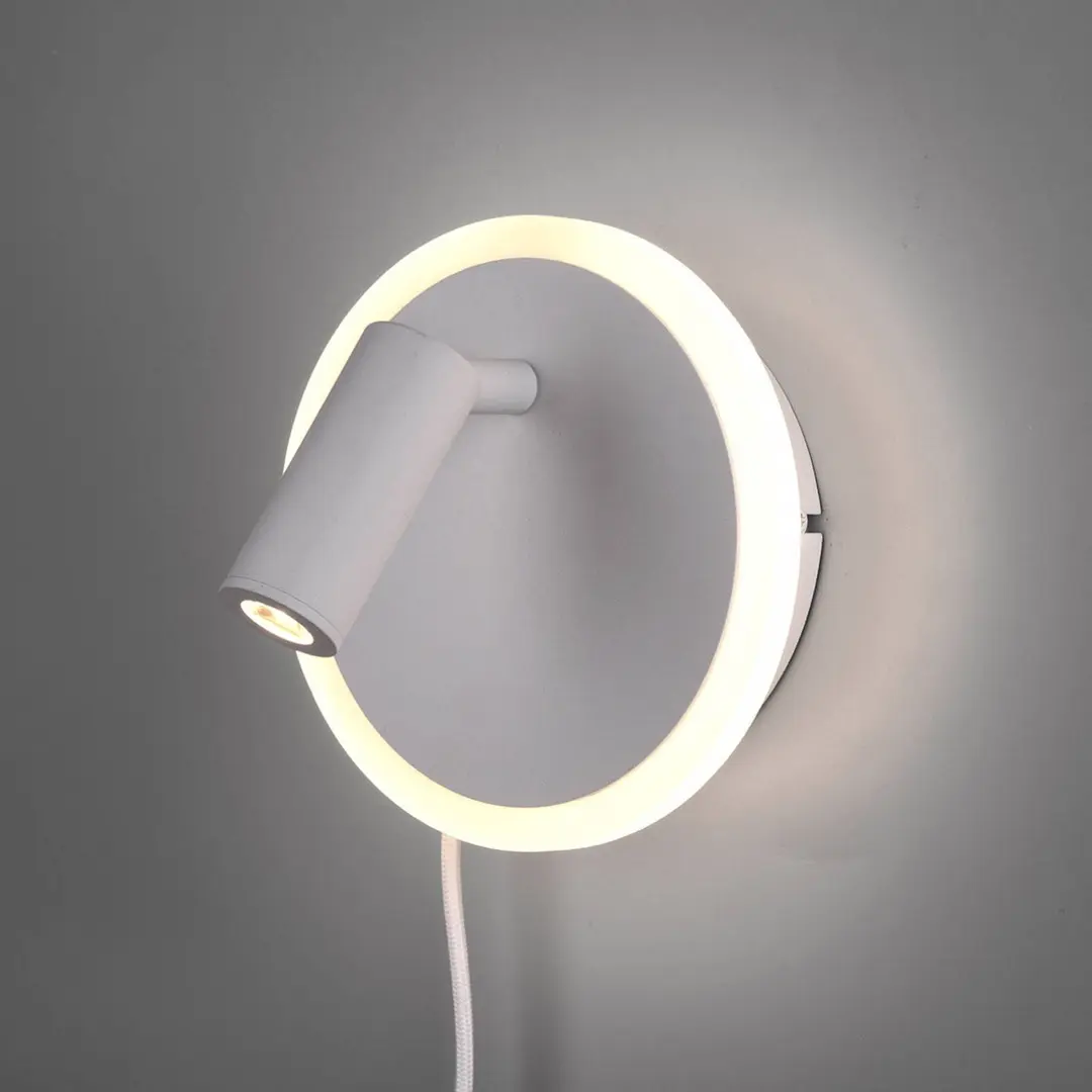 Trio Lighting LED-Wandleuchte Jordan, zweiflammig, weiß