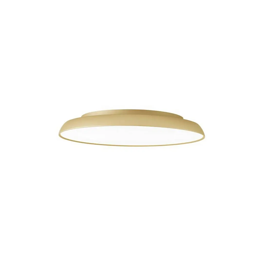Viokef LED-Deckenlampe Art, Ø 30 cm, creme-goldfarben, Metall