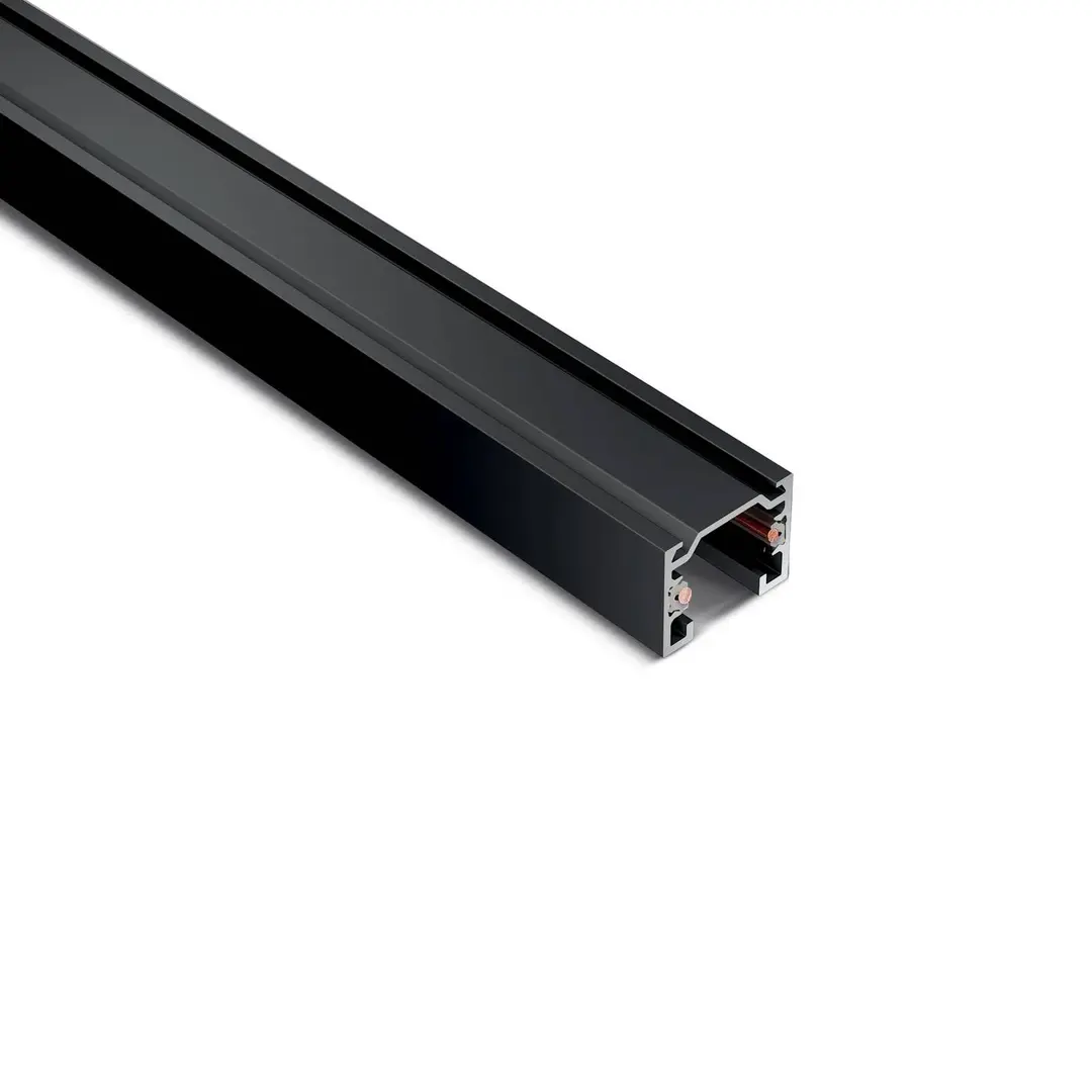 Ivela Stromschiene SQUARE 48 V, schwarz, Länge 100 cm Metall