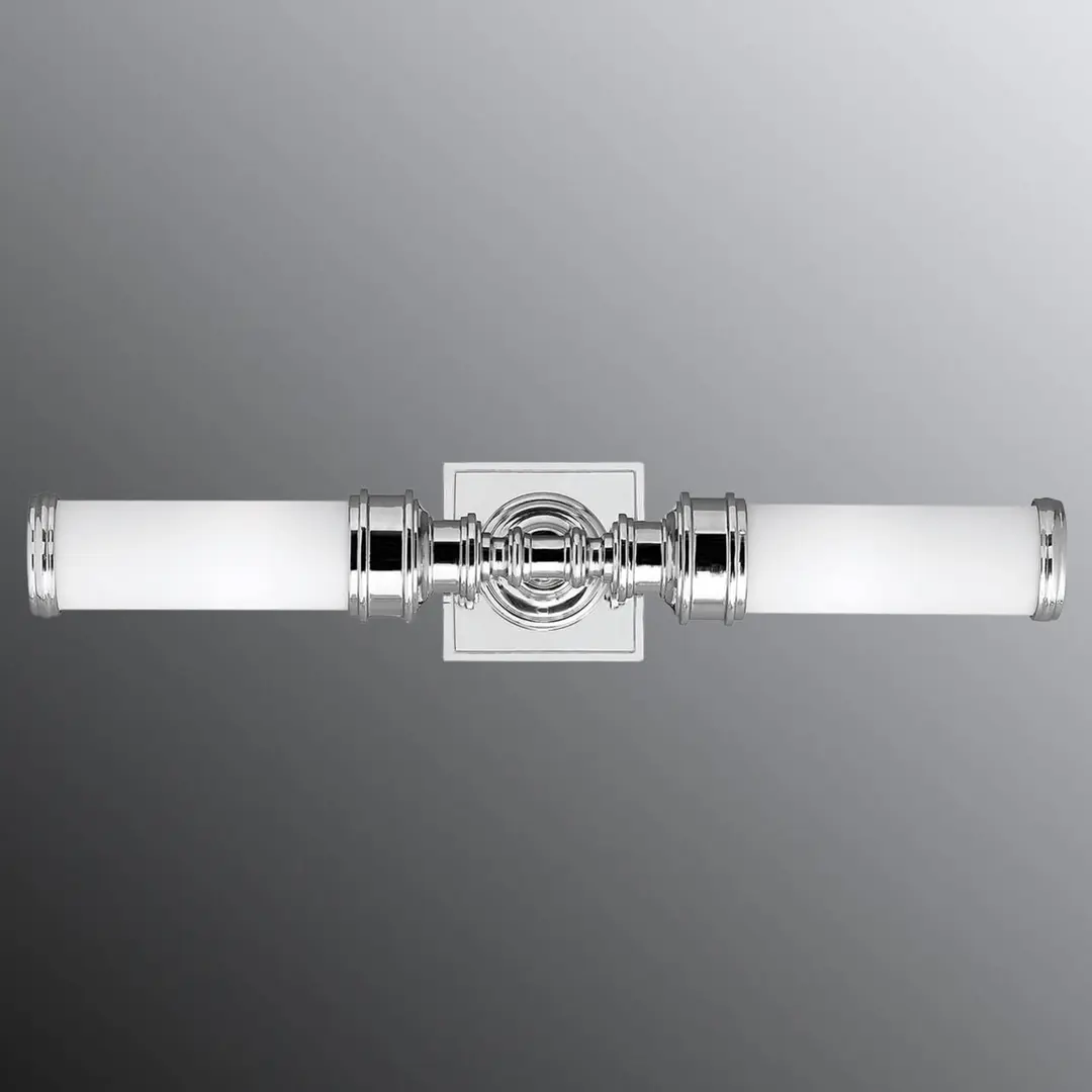 ELSTEAD Wandleuchte Payne Ornate, chrom, Höhe 56 cm, IP44