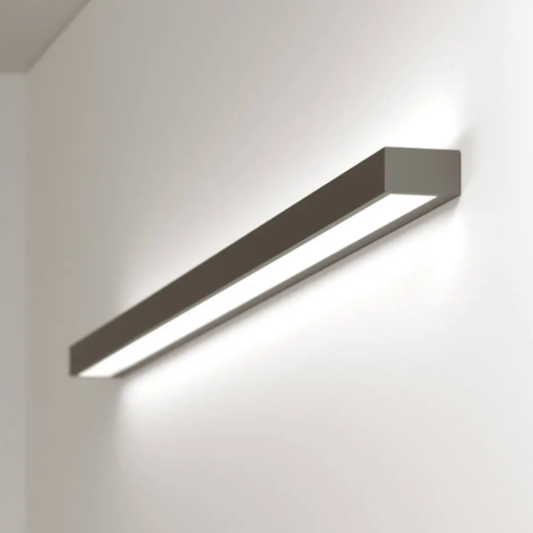 MCJ LED-Wandleuchte Mera, Breite 120cm, schwarz, 4000K