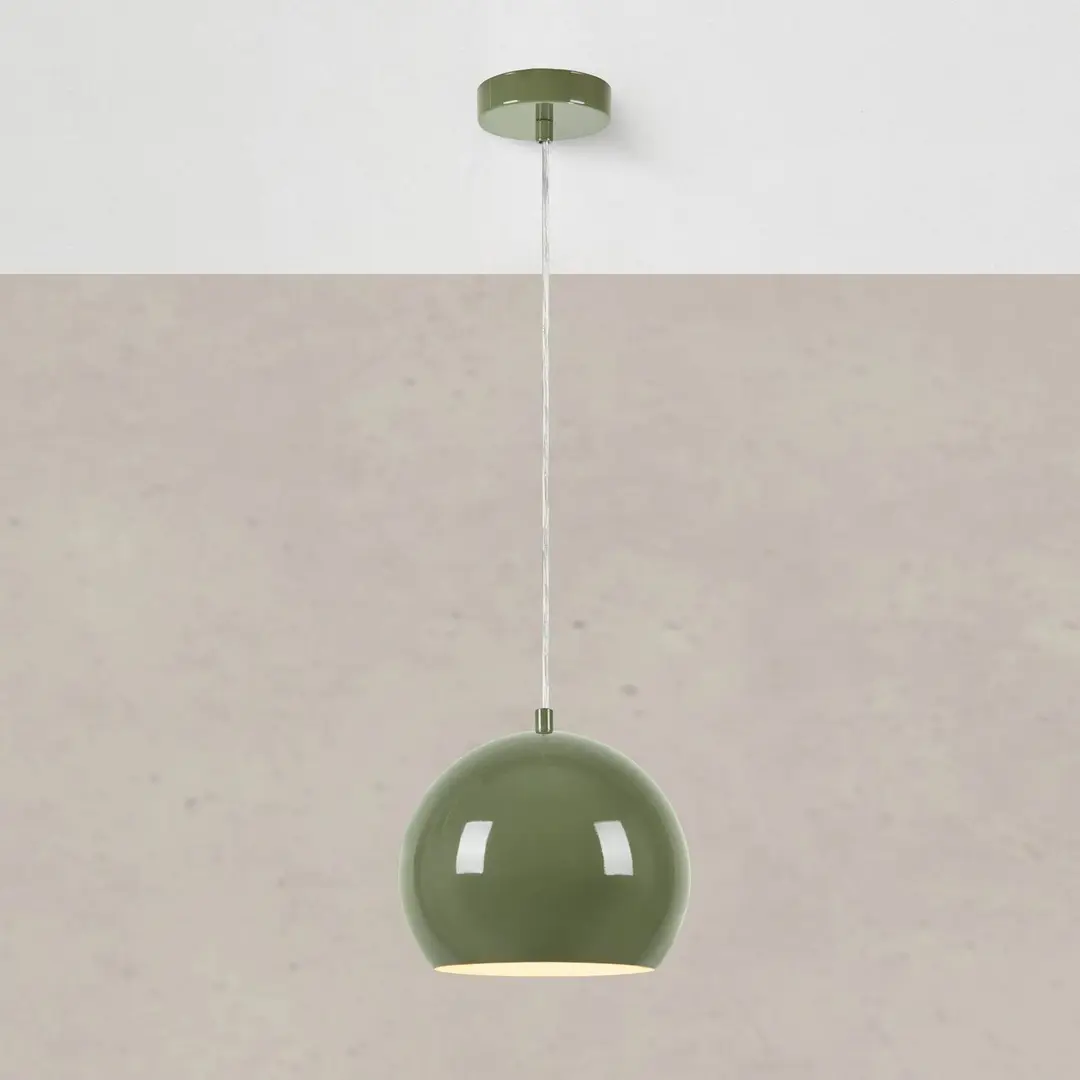Markslöjd Pendellampe Pop, Ø 20 cm, grün, Metall