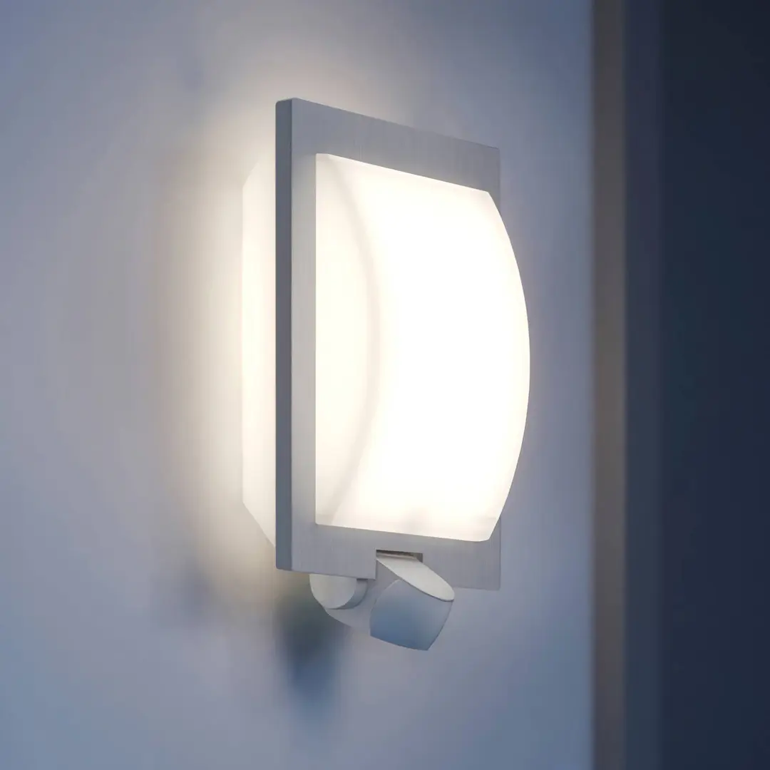STEINEL L 20 S Außenwandleuchte Sensor, Edelstahl