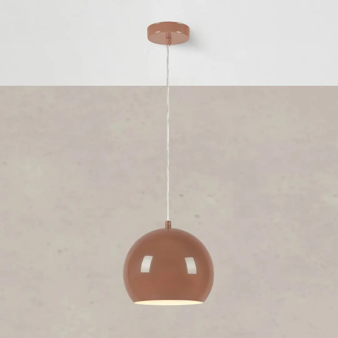 Markslöjd Pendellampe Pop, Ø 20 cm, braun, Metall