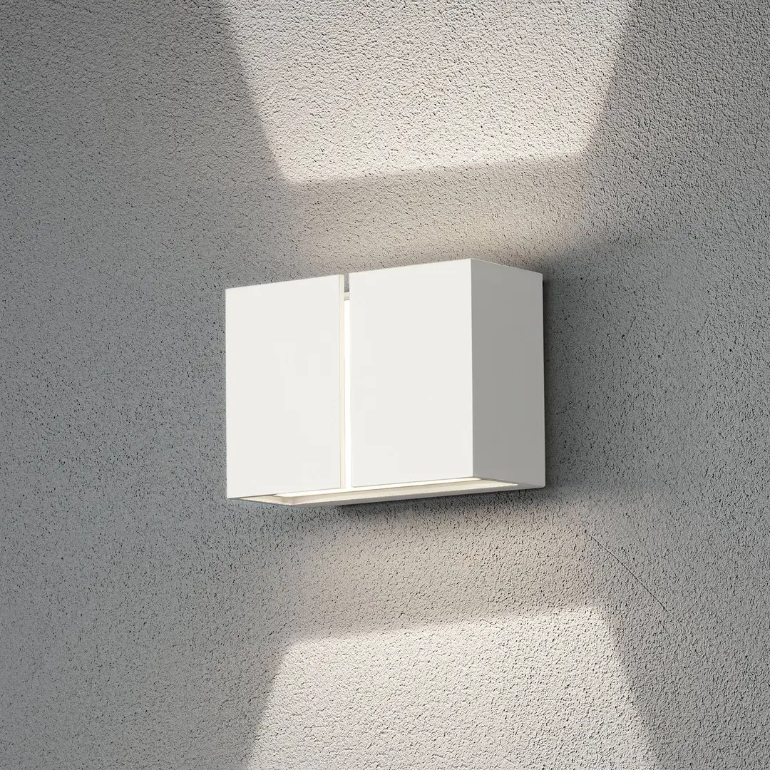 Konstsmide LED-Außenwandleuchte Pavia, weiß