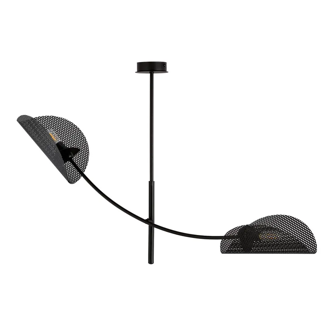 EMIBIG LIGHTING Deckenlampe Gladio, schwarz, zweiflammig