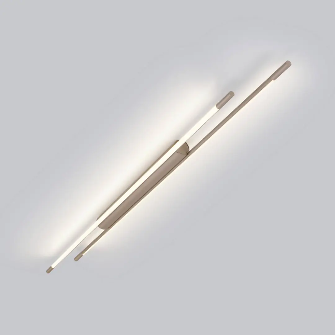 Helestra LED-Deckenlampe LEDA, braun, Länge 150 cm, dimmbar