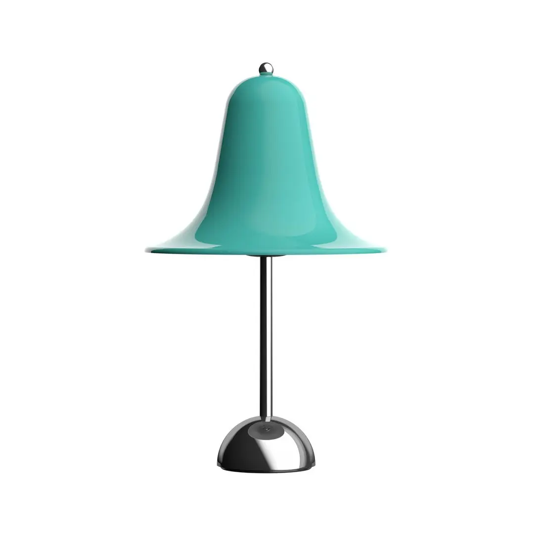 Verpan Tischleuchte Pantop, helles türkis, Höhe 28 cm, E14