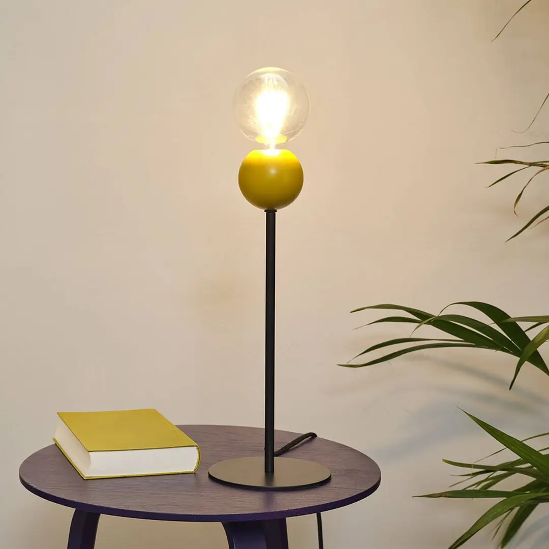 OSRAM Tischlampe Decor Bubble, gelb, 1-flammig, Stahl, E27