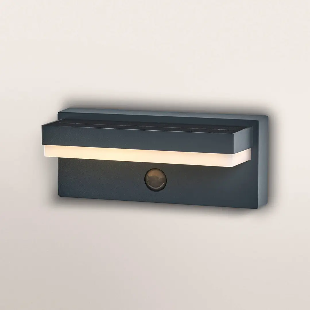 OSRAM Solarleuchte ENDURA STYLE ROBUST grau, Sensor IP54 USB