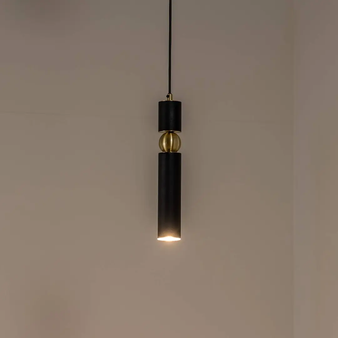 Jupiter Hängeleuchte Alas, schwarz, Metall, Abhängung 135 cm, GU10