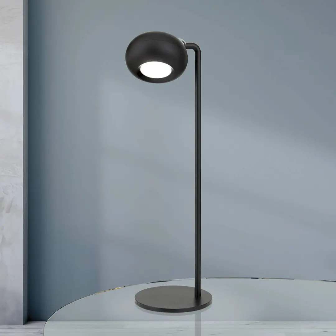Orion LED-Akku-Tischlampe Kerby, schwarz, Höhe 40 cm, Stahl/Alu