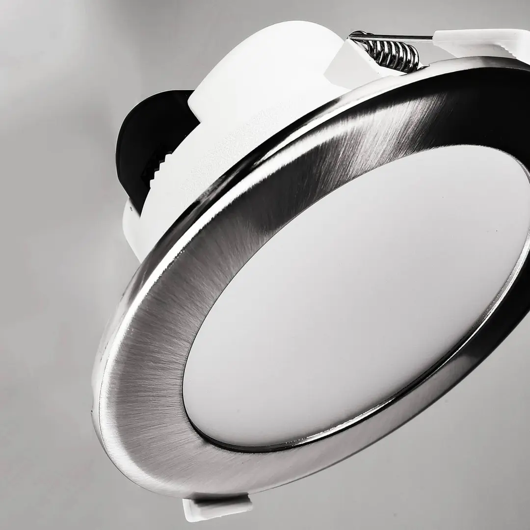 Deko-Light LED-Deckeneinbauleuchte Acrux, Ø 15 cm, silber matt, CCT