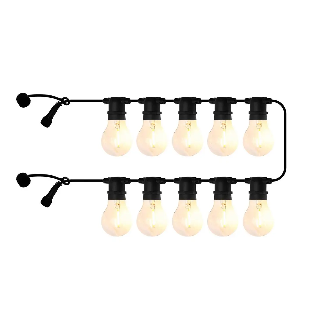 Sirius LED-Lichterkette Tobias, Erweiterung, klar, 10-fl. L. 4,5 m