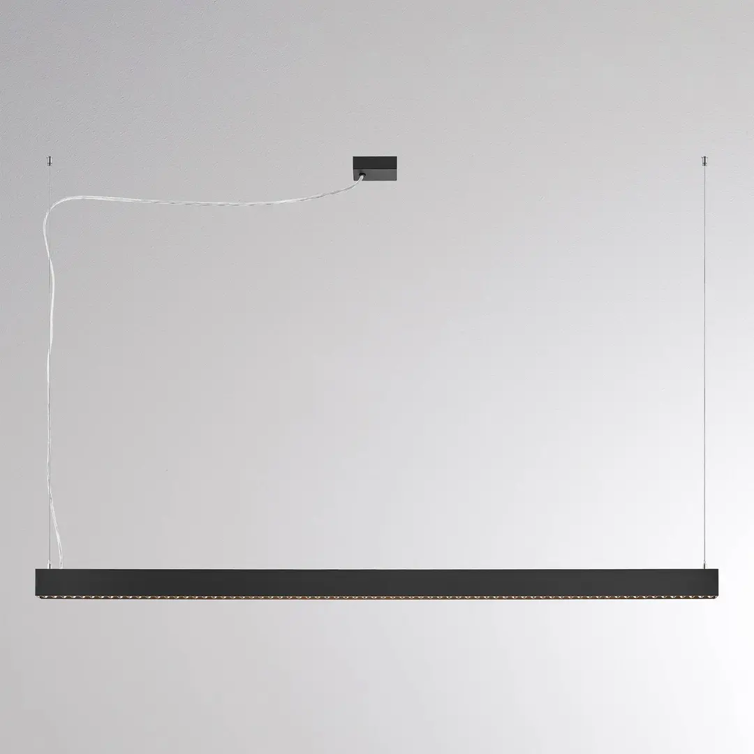 Molto Luce LED-Hängelampe PERFORA PROLINE XL schwarz 159cm DALI up/down