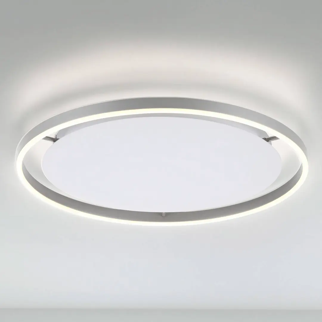 JUST LIGHT. GmbH LED-Deckenleuchte Ritus, Ø 58,5cm, aluminium