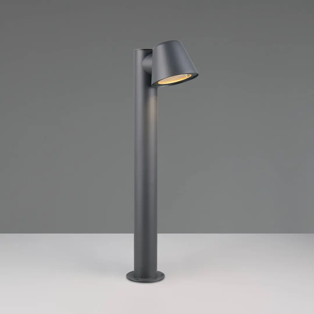 Trio Lighting Sockellampe Beni, schwarz matt, Höhe 60 cm, Metall