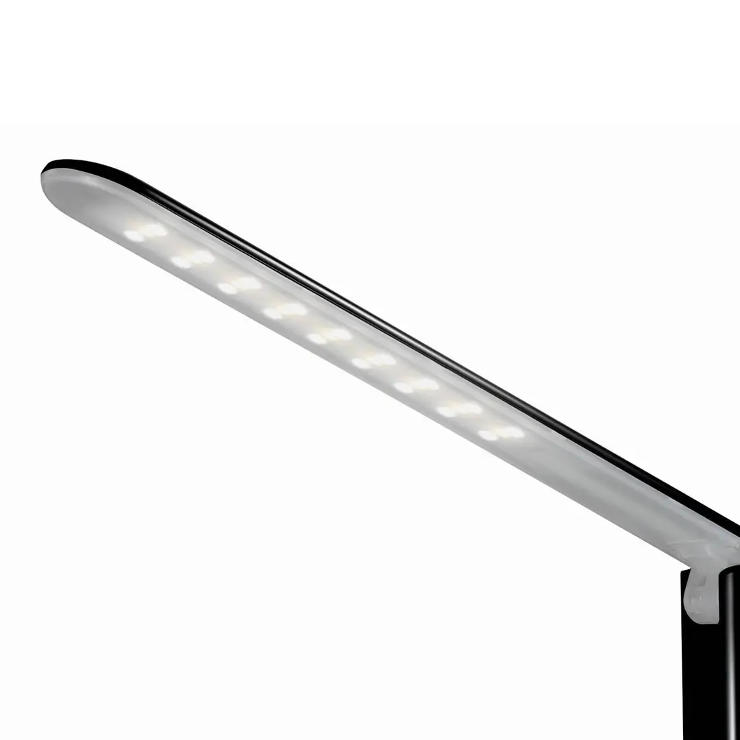 Aluminor LED-Schreibtischleuchte Success mit Uhr, schwarz