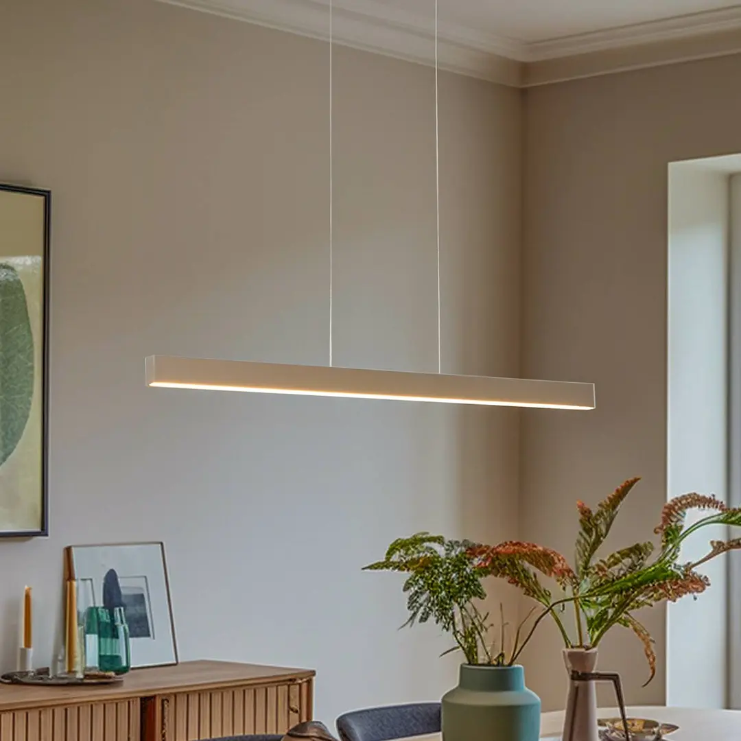 Argon LED-Hängeleuchte Broll, cremeweiß