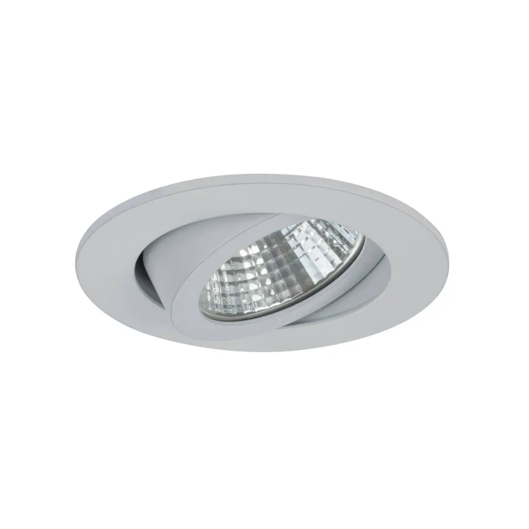 BRUMBERG LED-Einbaustrahler Seven-R, 3.000 K, weiß matt, Alu