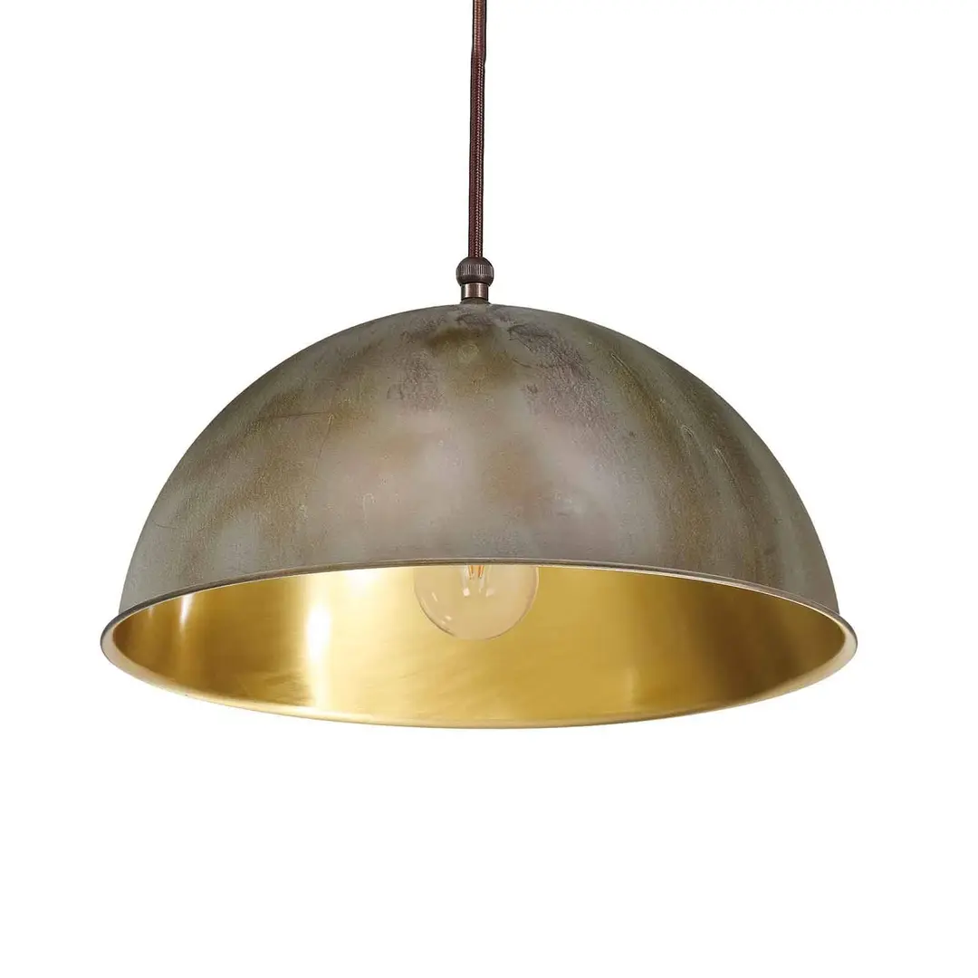 Moretti Luce Hängeleuchte Circle gold / messing antik, Ø20cm