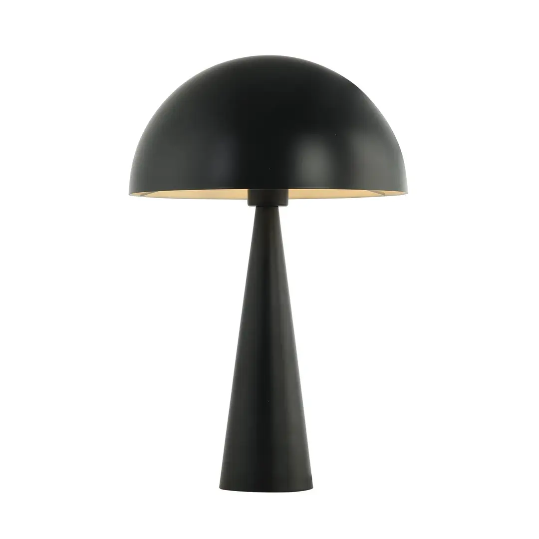 Zambelis Tischleuchte 20210 Metall, Höhe 47 cm schwarz matt