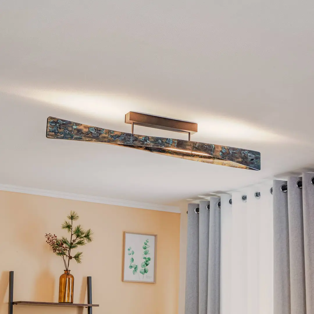 Quitani Baloria LED-Pendelleuchte schwarz/oxidiert