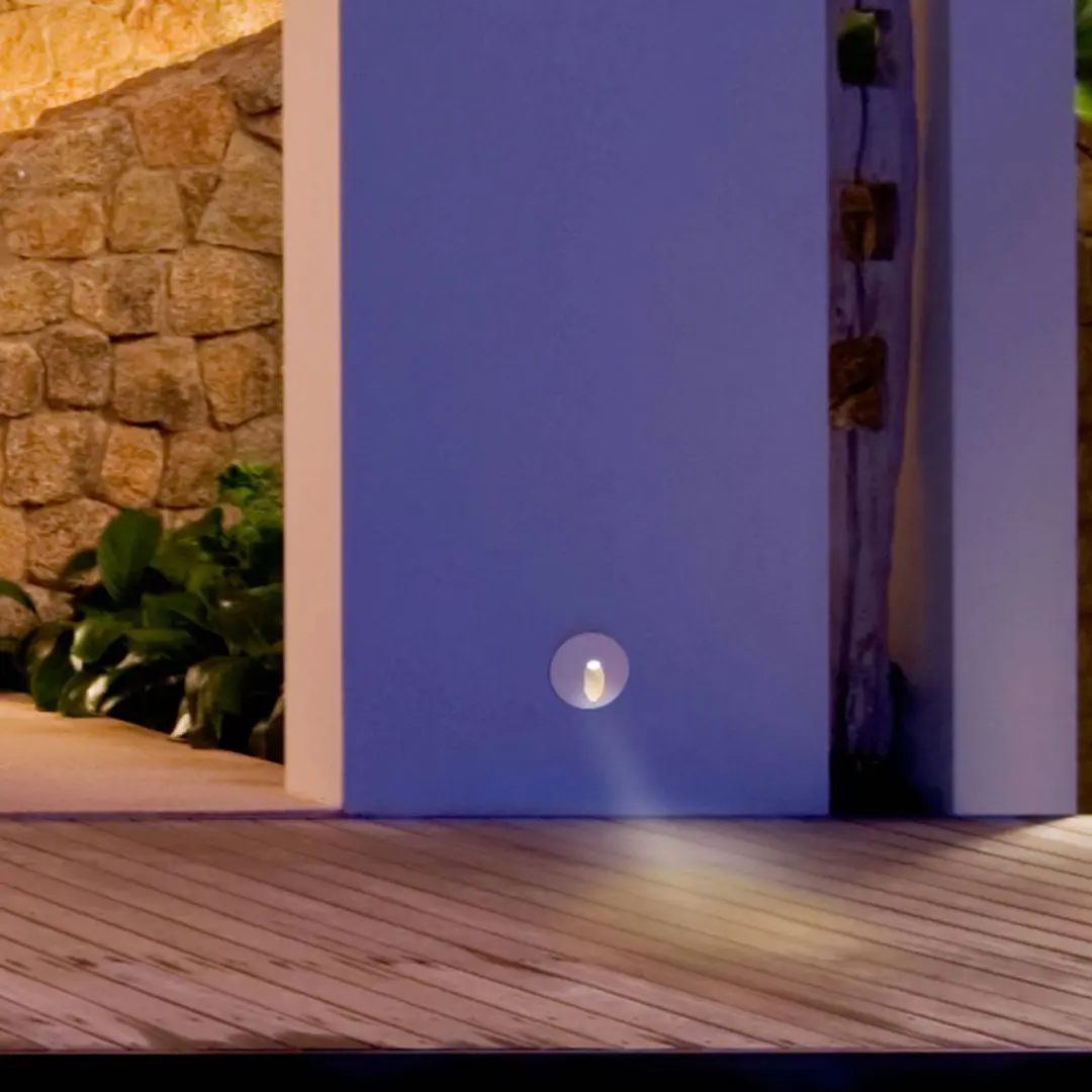 Mantra Iluminación LED-Einbauleuchte Aspen IP65, rund, weiß