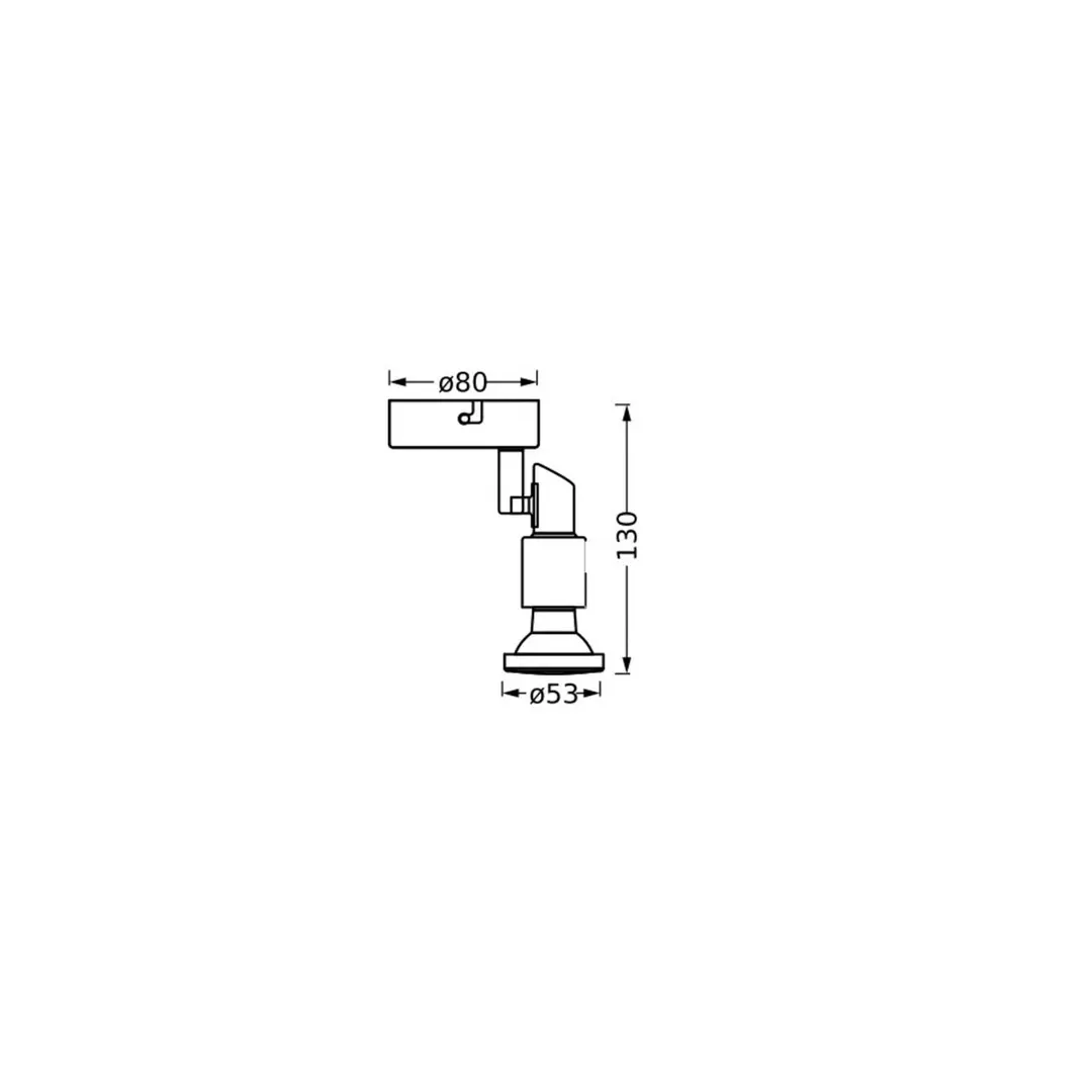 OSRAM Deckenstrahler, weiß, 1-flg., Metall, GU10-LED 927 dim