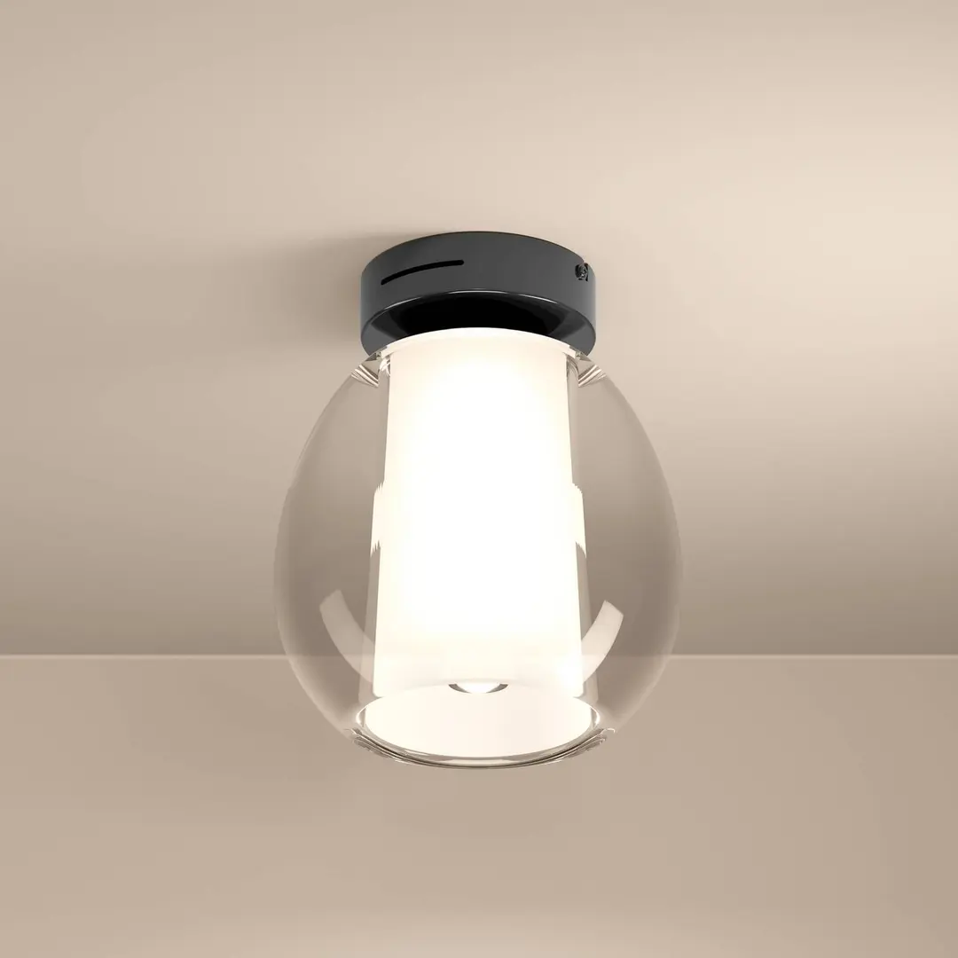 Stars of Light LED-Deckenlampe Menorca, nickel Ø 21 cm CCT